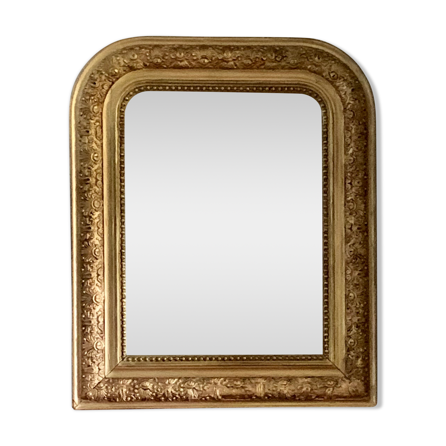 Old mirror Louis philippe gilded wood