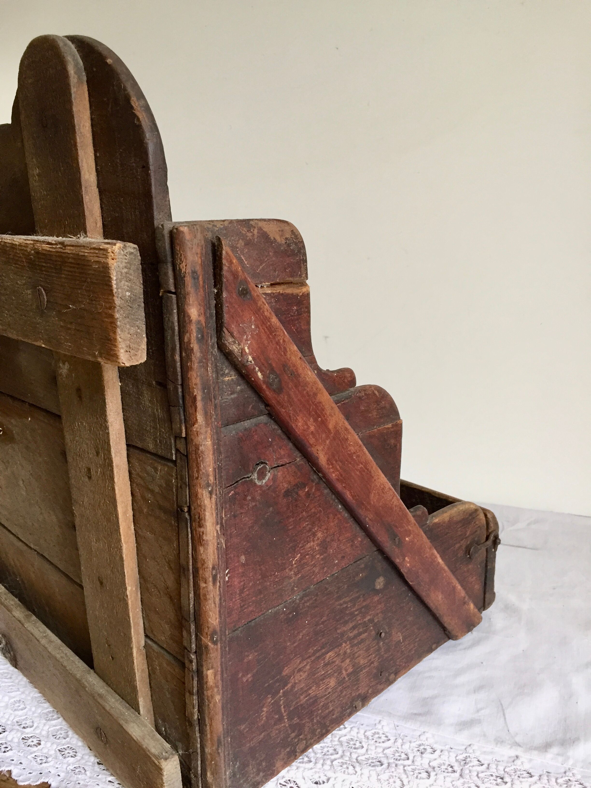 Storage shelf of an old shoemaker