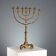 Antique gilded wooden candelabrum with 7 arms, 19th-20th century.