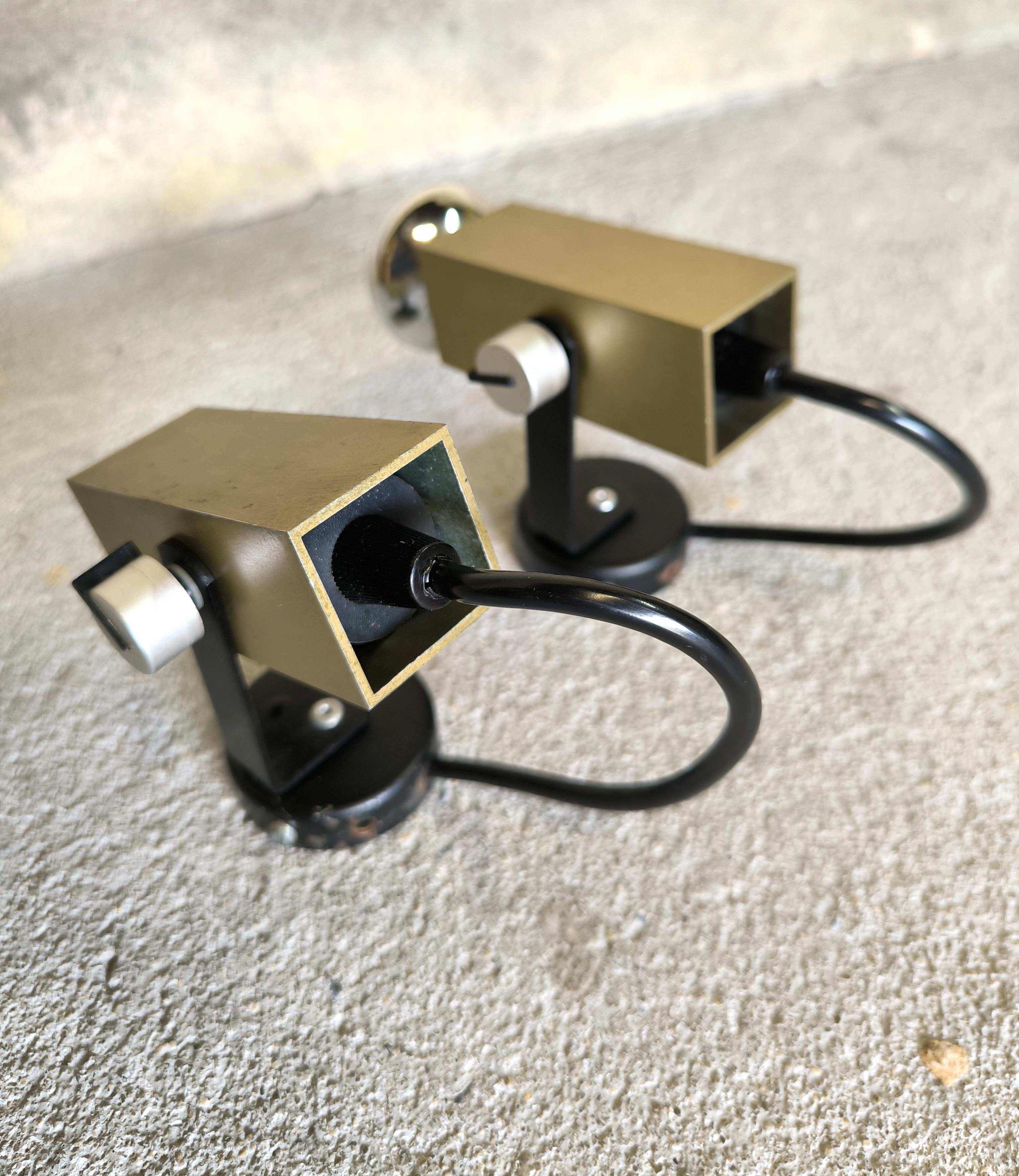 Pair of vintage spotlights
