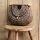 Rattan braided fishing basket