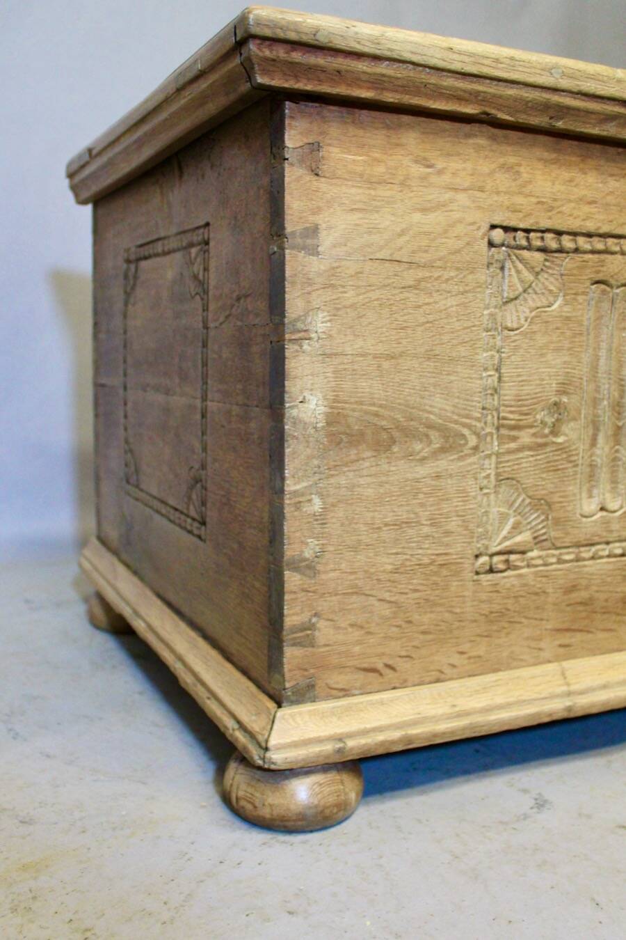 19th-century oak chest