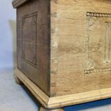 19th-century oak chest