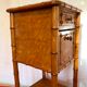 Bedside bamboo collection circa 1870 Napoleon III pitchpin cherry marble