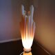Pink Athena lamp by Georgia Jacob, resin and marble H54