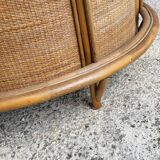 Vintage bamboo and rattan bar