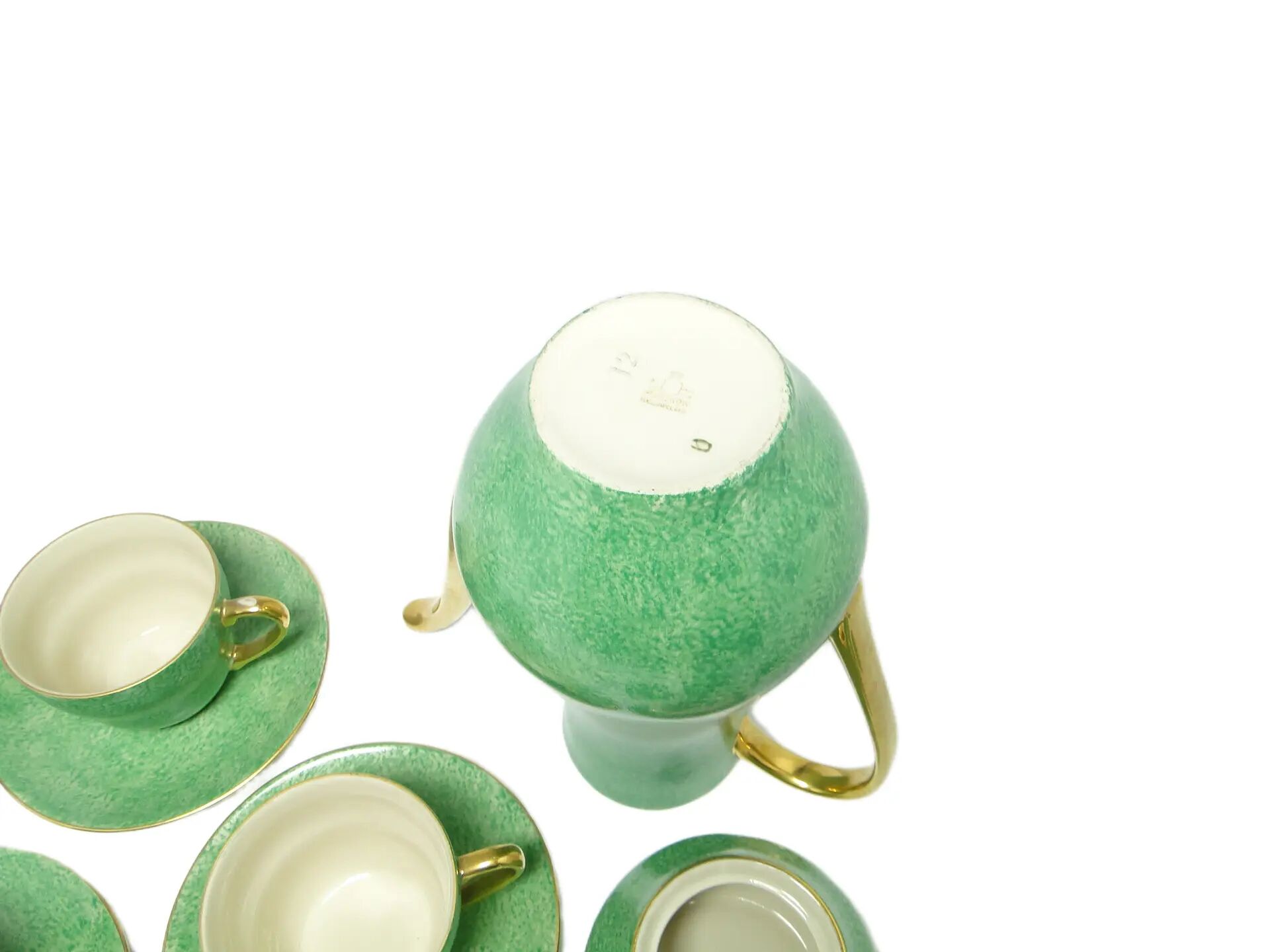 Coffee set, mid-century modern, porcelain, Porcelit Pruszków, Poland, 1970s.