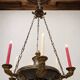 Antique Neo-Renaissance Greenman candle chandelier (Empire)