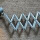 Industrial scissors wall lamp from the 1960s.