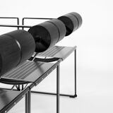 Tesi table & six Seconda 602 chairs by Mario Botta, edit by Alias