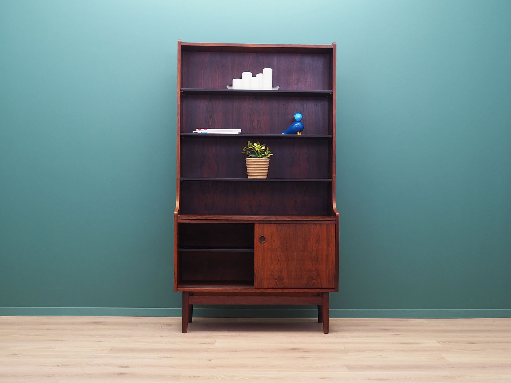 Rosewood bookcase, Danish design, 1960s, designer Johannes Sorth, production Bornholm