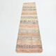 Neutral narrow vintage runner rug,64x262cm