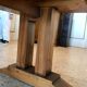 Dining table vintage solid wood refectory