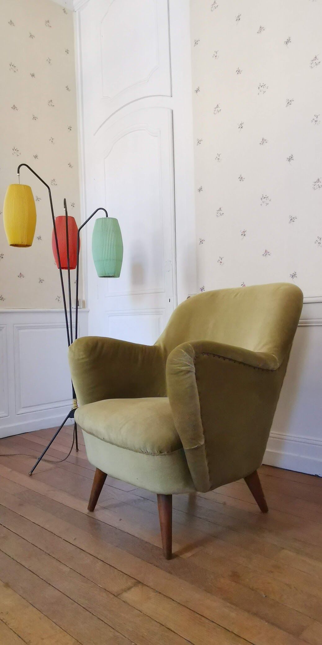 Organic armchair 50s 60s vintage