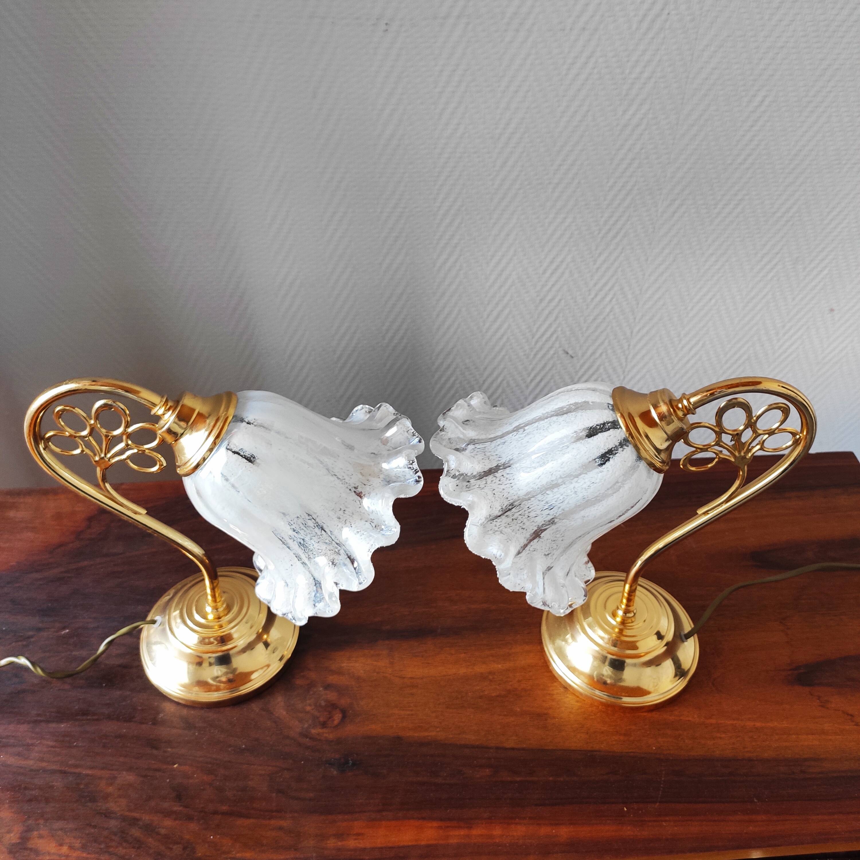Paire de lampes vintage Italy