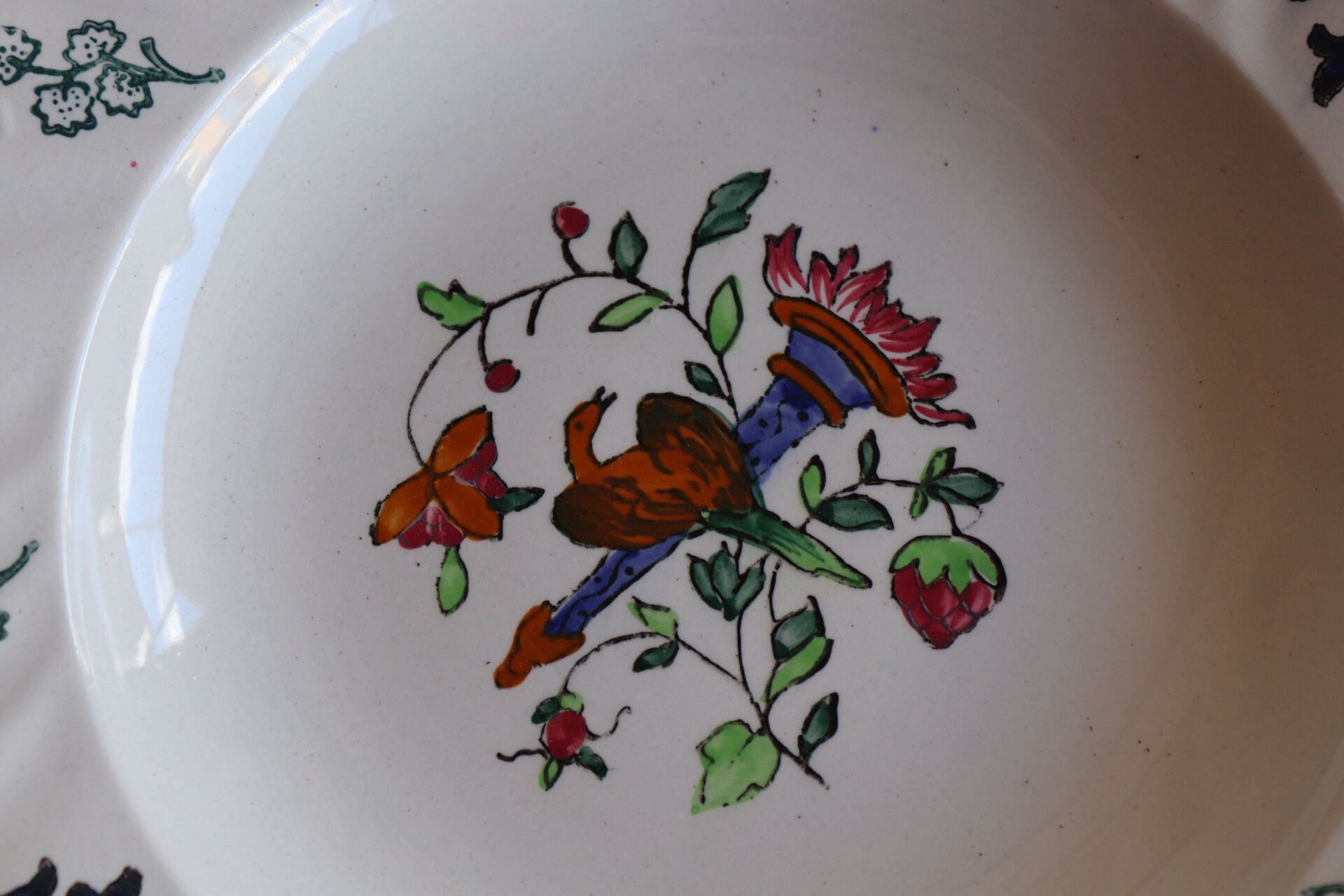 Set of 6 Longwy plates model Rouen