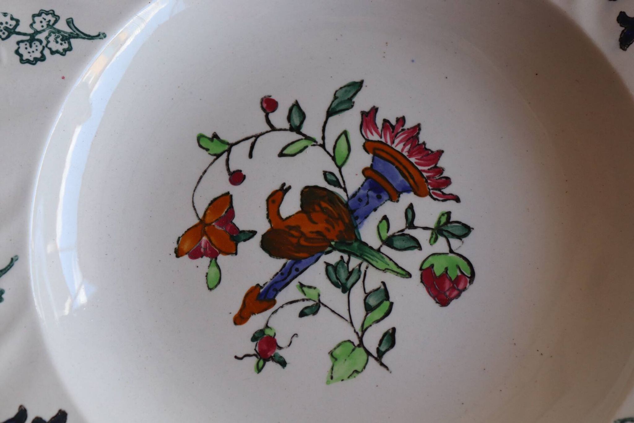 Set of 6 Longwy plates model Rouen