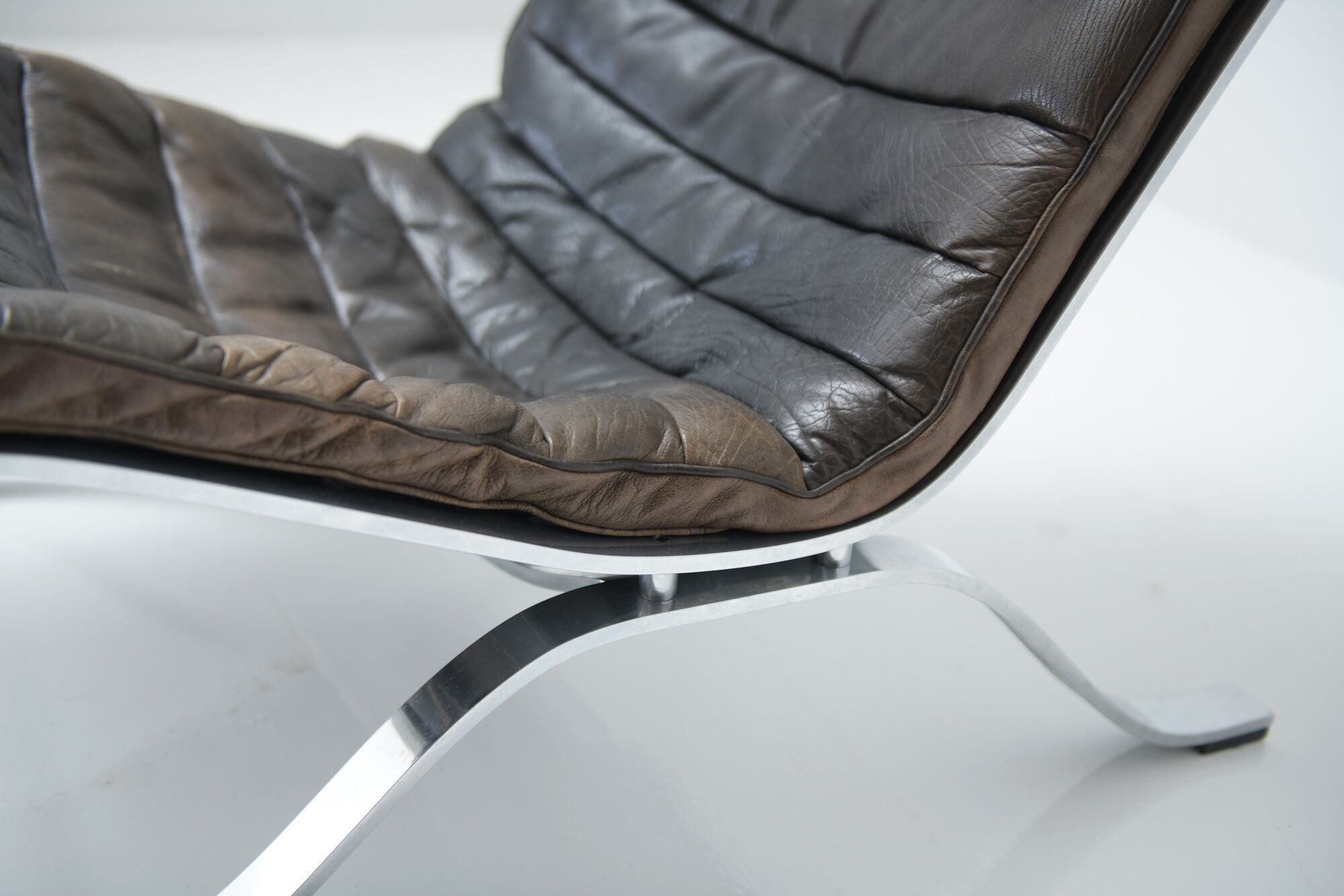 ARI Leather Lounge Chair, by Arne Norell for Möbel AB