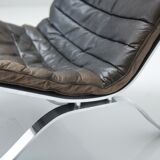 ARI Leather Lounge Chair, by Arne Norell for Möbel AB