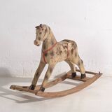 Cheval à bascule ancien (France, vers 1920)
