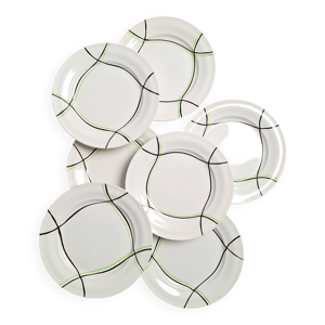 Assiettes plates St Amand