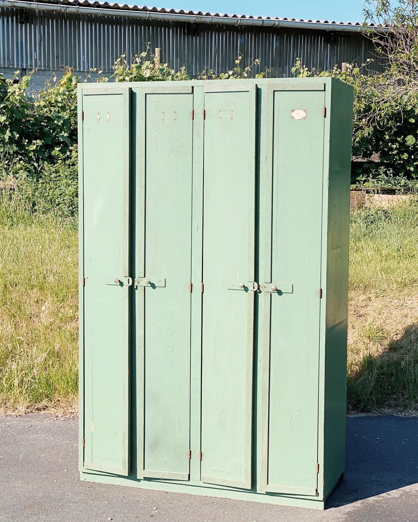 Former wooden workshop locker room