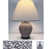 Art deco contorted ceramic lamp base in the Louis Dage Jean Besnard style from the 1930s