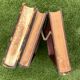 Trompe l'oeil storage box of old books, twentieth century