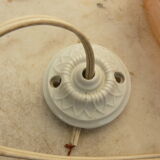 suspension  art déco en verre moulé