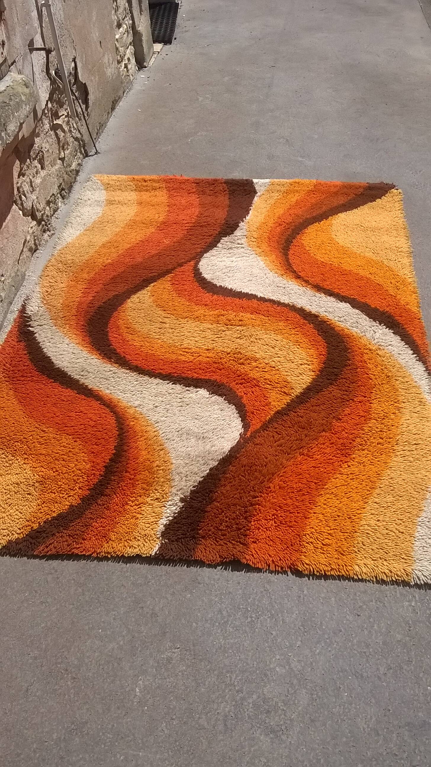 Vintage Dutch wool rug