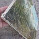 Mountain painting with path between trees signed Dumenil