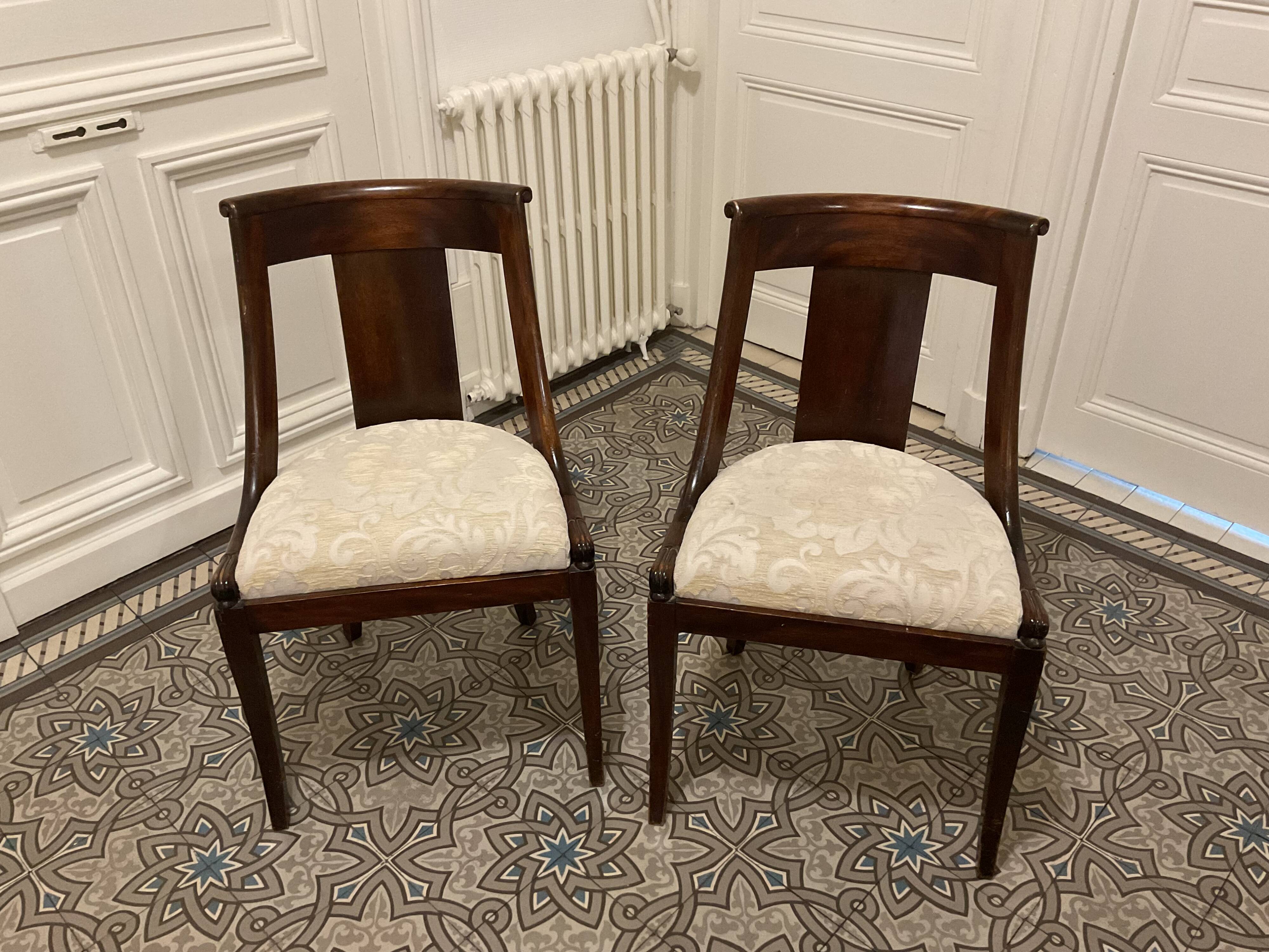 Vintage empire gondola chairs