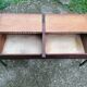Vintage school desk coffee table with chests