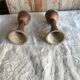 Stoneware candle holders