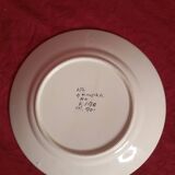Decorative plate in quimper earthenware hb