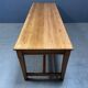 Large antique drapery fabric table