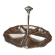 Serviteur  métal  neuf
