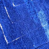 Large blue Moroccan Berber wool rug