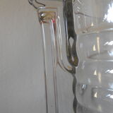 Narrow glass art deco vase