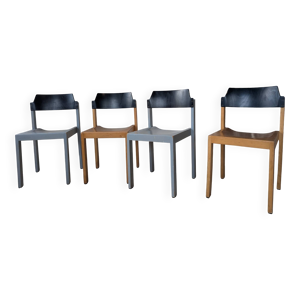 Set de 4 chaises empilables - rainer