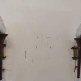 Pair of Flambeaux wall lights from the 50s/60s