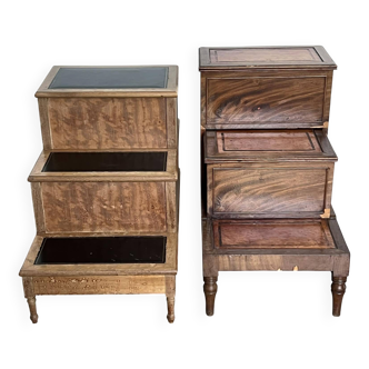 Pair of antique bedside tables – Napoleon III style