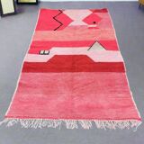 Traditional Moroccan rug with colourful patterns, size 2/3 m.