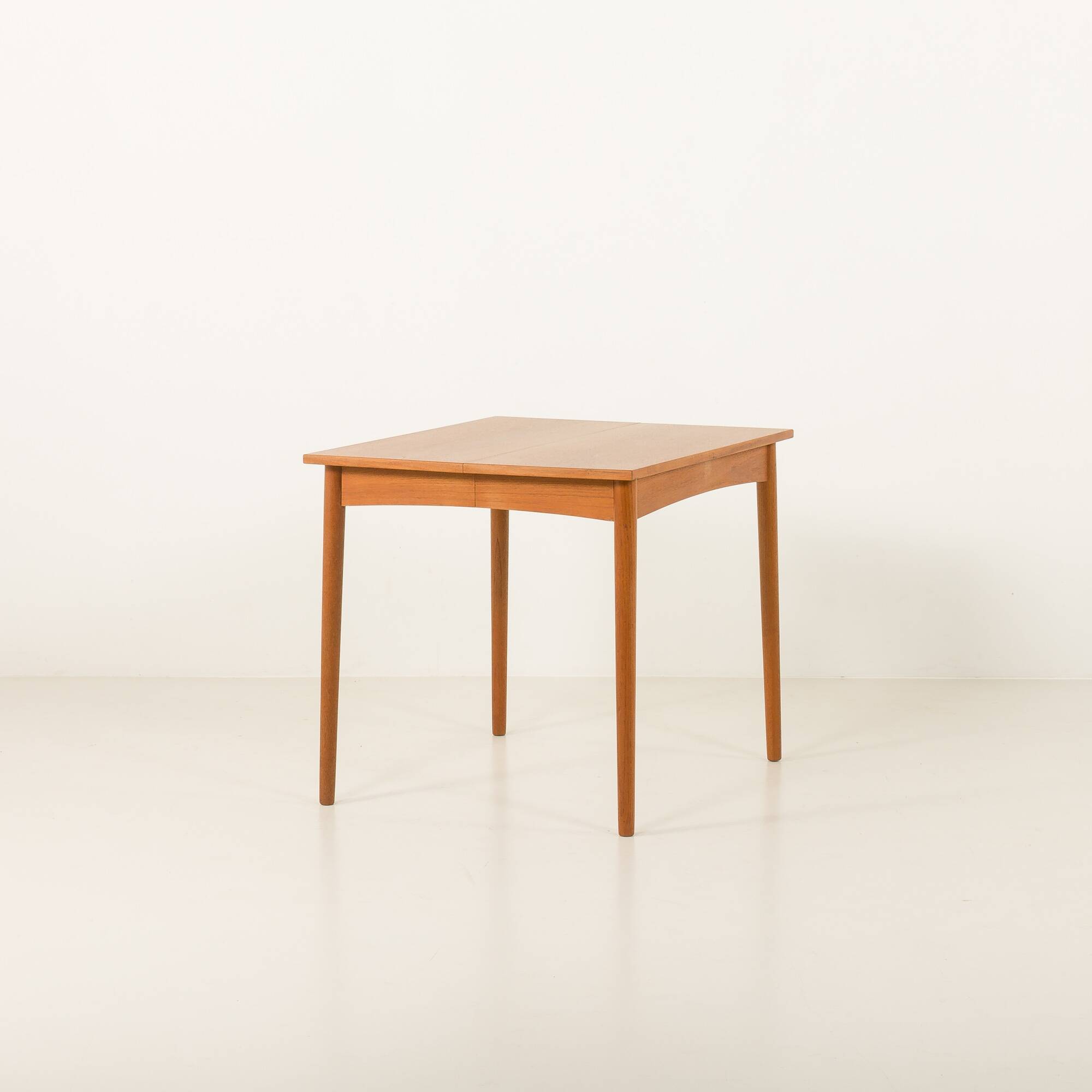 Small square exendable vintage teak table,Denmark|1960s