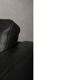 Vintage Mid-Century Danish Modern Two-Seater Black Leather Sofa, 1970s