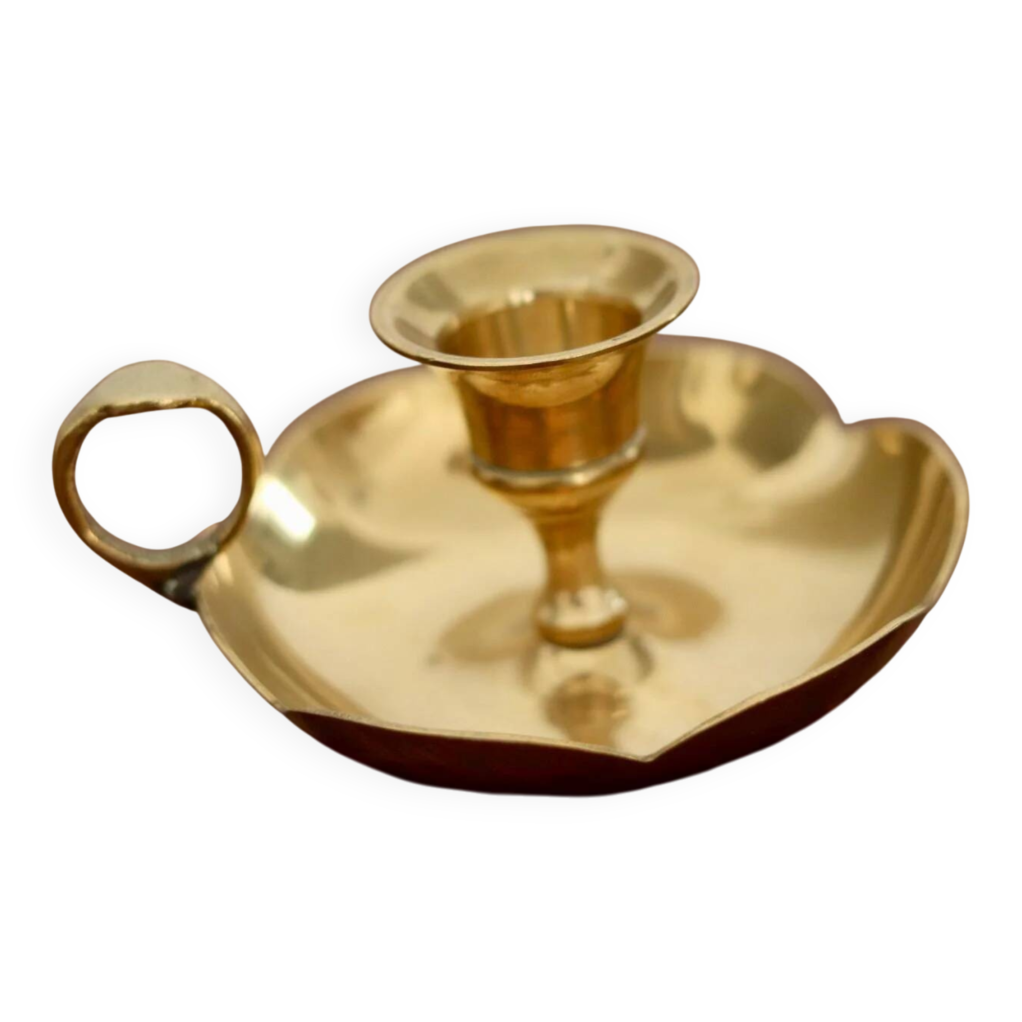 Swedish brass candleholder
