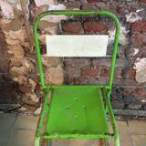 Chaise métallique vintage