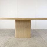 Vintage travertine dining table, 1970s