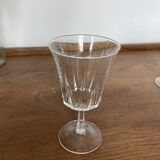Set of 8 mismatched Arques crystal glasses