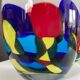 Duo de vases vintage en pâte de verre Murano